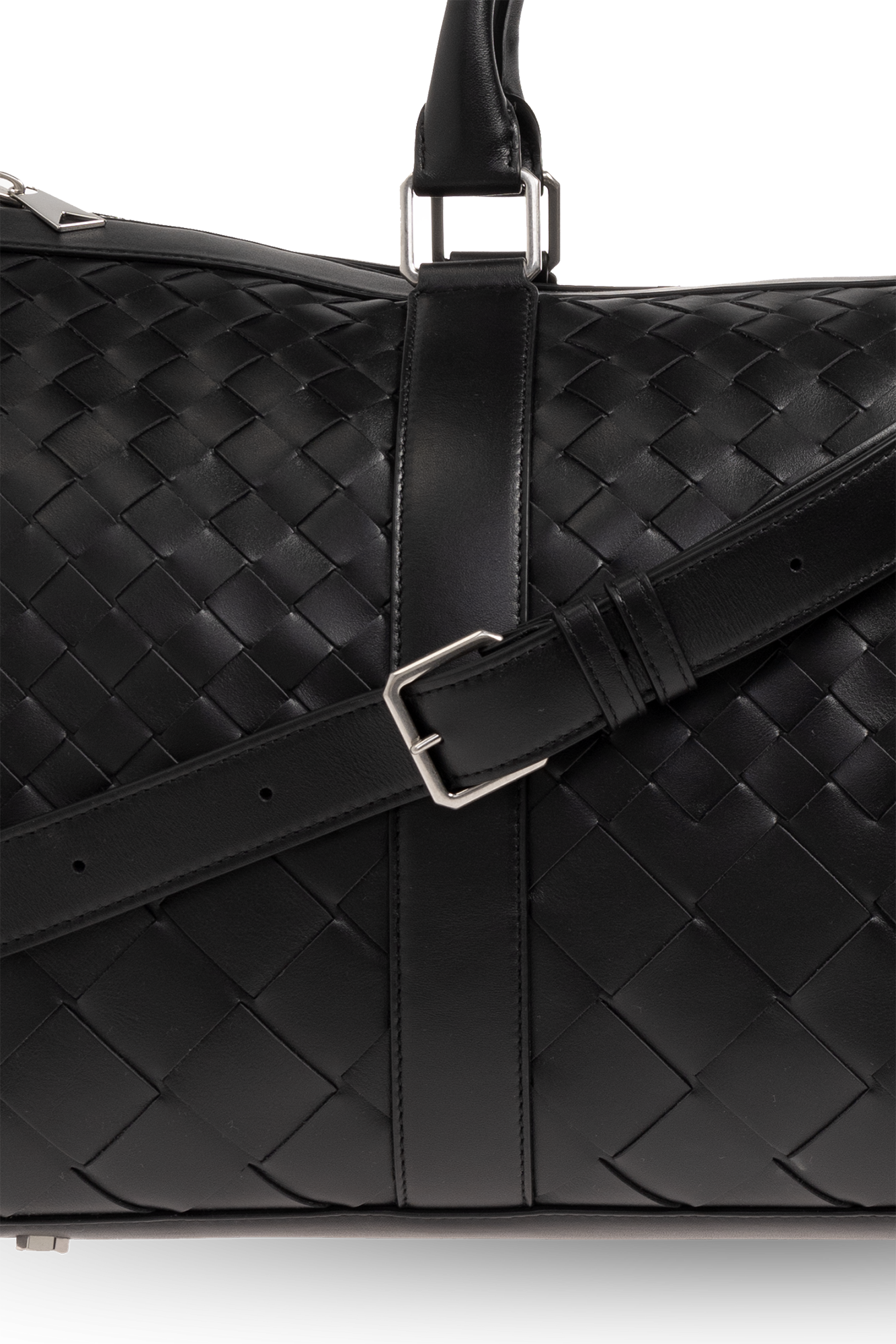 Black Duffel bag with Intrecciato weave Bottega Veneta Vitkac Canada